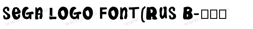 SEGA LOGO FONT(RUS B字体转换